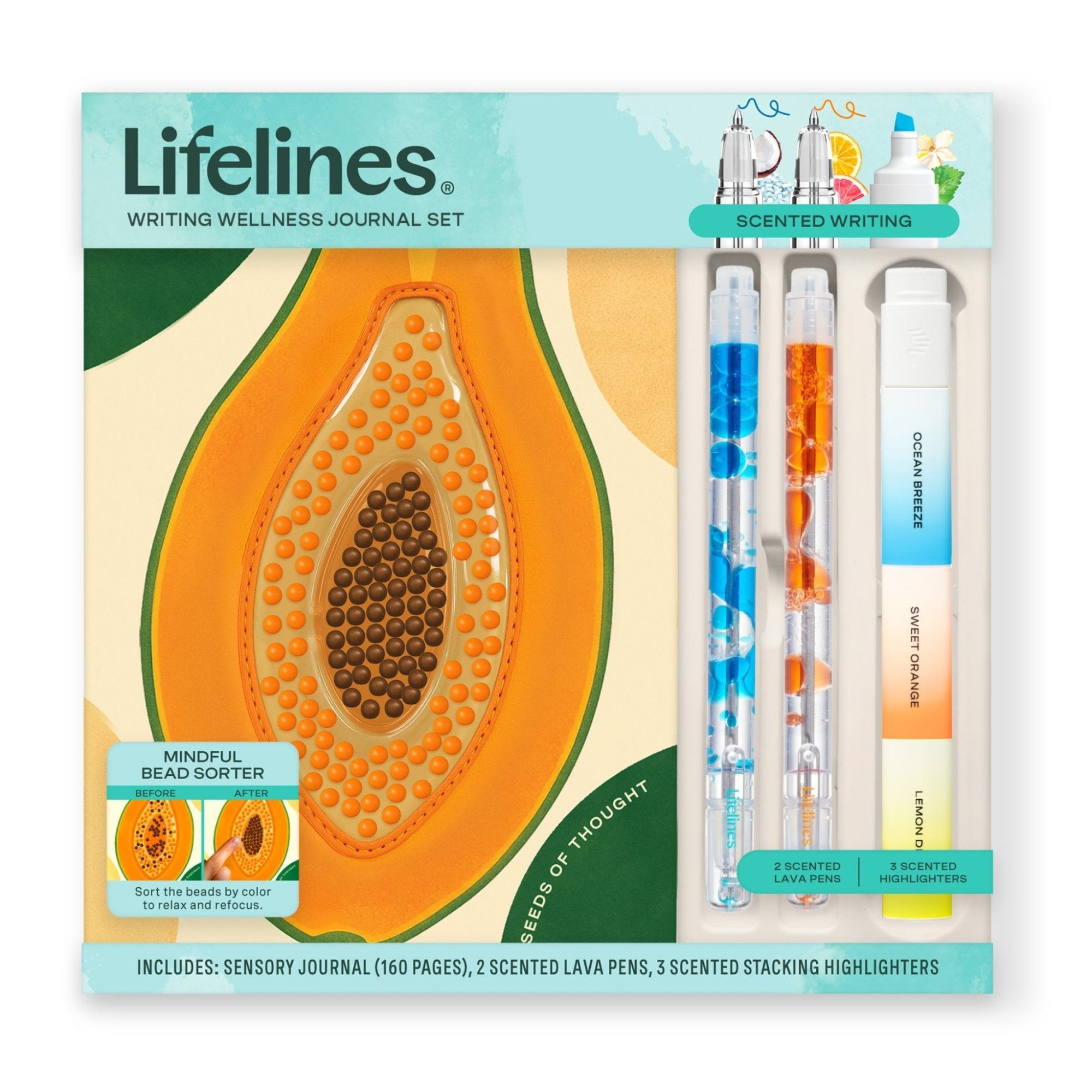Writing Wellness Journal Set - Papaya